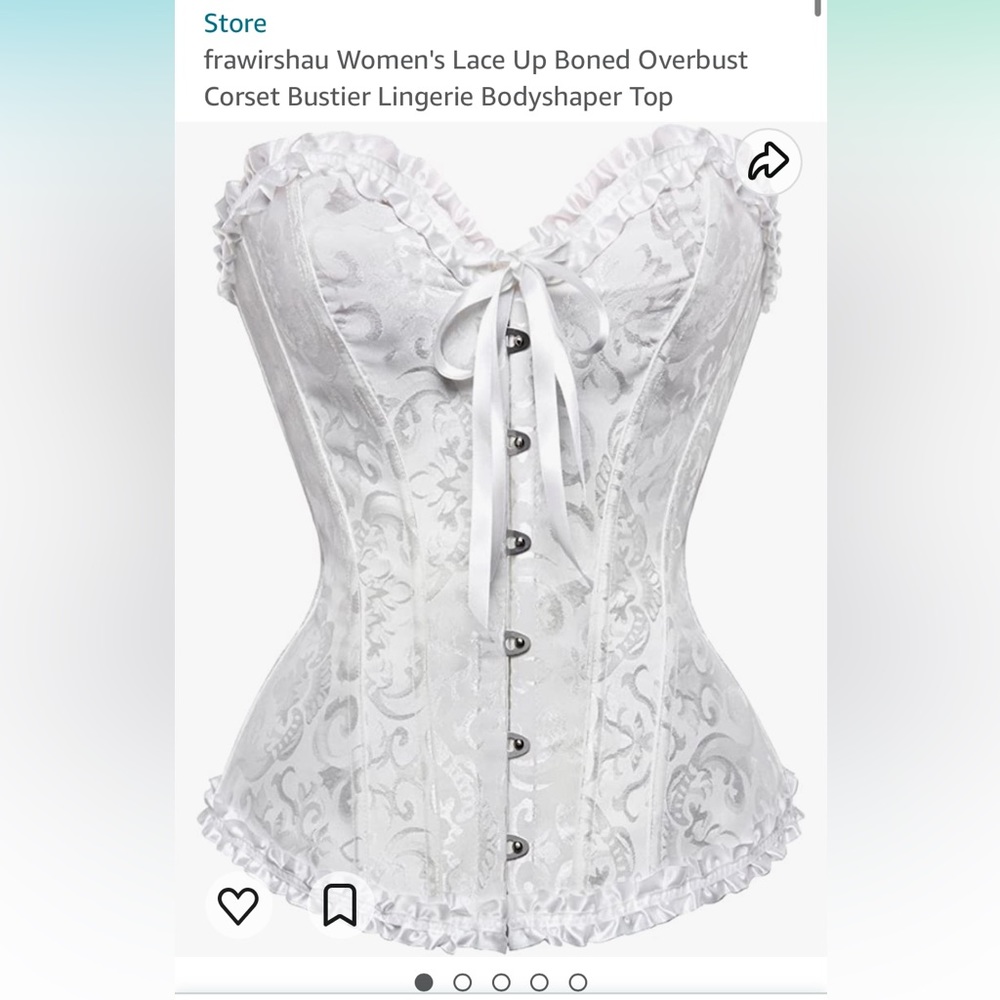 Lace Up Corset Bustier Lingerie Bodyshaper